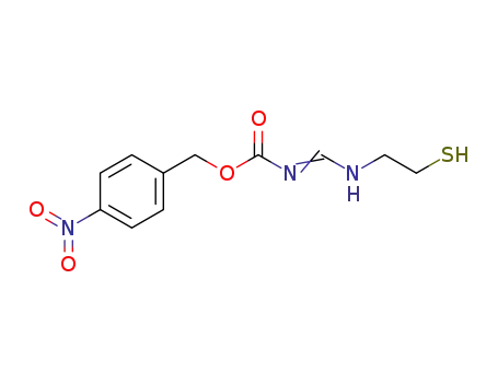 Molecular Structure of 80166-50-3 (N-(N-P-Nitro-Benzyloxycarbonyl)-Formimidoyl-2-Aminoethylthiol)