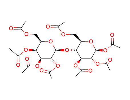Molecular Structure of 3616-19-1 (ALPHA-D-CELLOBIOSE OCTAACETATE)