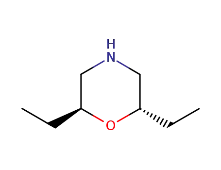 Molecular Structure of 89479-88-9 (Morpholine, 2,6-diethyl-, trans-)