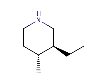 Molecular Structure of 89479-91-4 (Piperidine, 3-ethyl-4-methyl-, cis-)