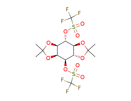 Molecular Structure of 685539-87-1 (D-3,6-di-O-trifluoromethanesulfonyl-1,2:4,5-di-O-isopropylidene-myo-inositol)