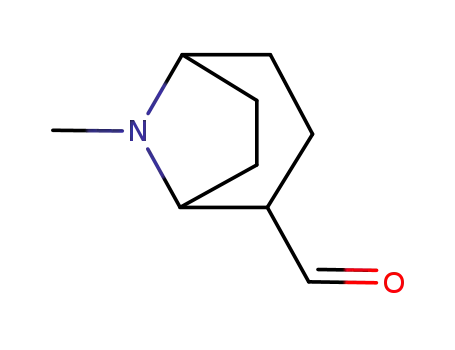 Molecular Structure of 99658-59-0 (8-Azabicyclo[3.2.1]octane-2-carboxaldehyde, 8-methyl-, exo- (9CI))