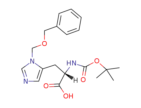 Molecular Structure of 99310-01-7 (N-Boc-N'-benzyloxymethyl-L-histidine)