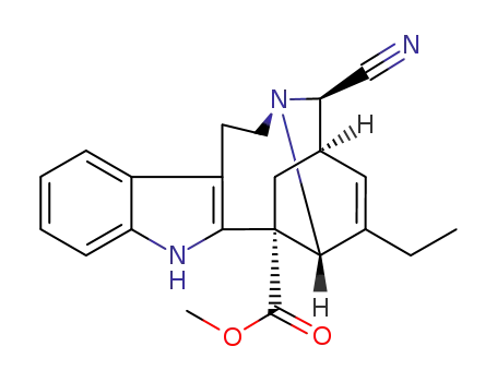 Molecular Structure of 300535-95-9 ((+)-3β-Cyanocatharanthine)