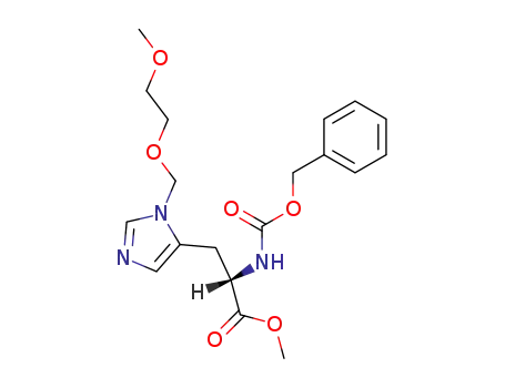 Molecular Structure of 99523-88-3 (N(α)-benzyloxycarbonyl-N(?)-(2-methoxyethoxy)methyl-L-histidine methyl ester)