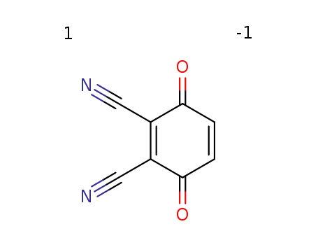 Molecular Structure of 4622-04-2 (2,3-DICYANO-1,4-BENZOQUINONE)