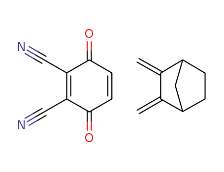 3,6-Dioxo-cyclohexa-1,4-diene-1,2-dicarbonitrile; compound with 2,3-dimethylene-bicyclo[2.2.1]heptane