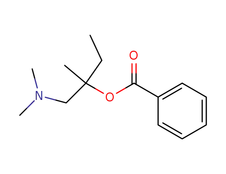 Molecular Structure of 644-26-8 (1-[(dimethylamino)methyl]-1-methylpropyl benzoate)