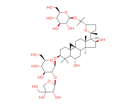 b-D-Glucopyranoside, (3b,6a,16b,20R,24S)-20,24-epoxy-25-(b-D-glucopyranosyloxy)-6,16-dihydroxy-9,19-cyclolanostan-3-yl 2-O-D-apio-b-D-furanosyl- (9CI)