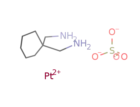 Molecular Structure of 74790-08-2 ([cyclohexane-1,1-diylbis(methylamine)-N,N'][sulphato(2-)-O,O']platinum)
