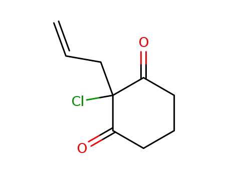 Molecular Structure of 51557-84-7 (1,3-Cyclohexanedione, 2-chloro-2-(2-propenyl)-)