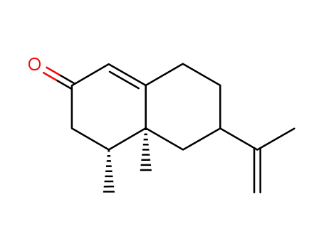 Molecular Structure of 38427-78-0 ((-)-nootkatone,5,6-dimethyl-8-isopropenylbicyclo[4.4.0]dec-1-en-3-one)