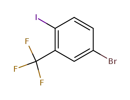 Molecular Structure of 364-12-5 (5-BROMO-2-IODOBENZOTRIFLUORIDE)
