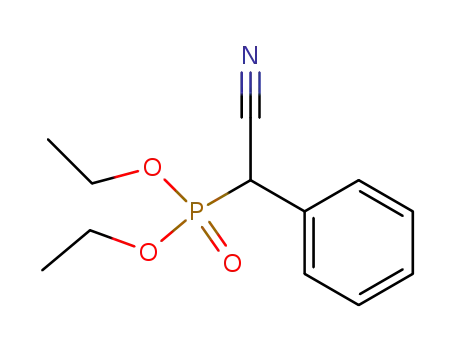Molecular Structure of 43055-48-7 (Phosphonic acid, (cyanophenylmethyl)-, diethyl ester)