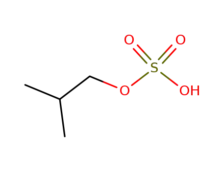 Molecular Structure of 2412-30-8 (2-methylpropyl hydrogen sulfate)