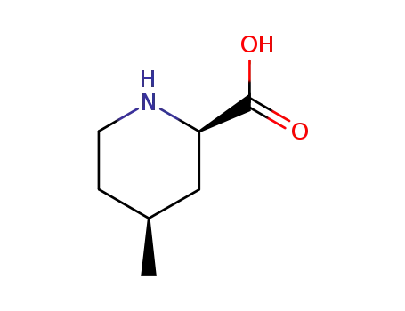 Molecular Structure of 74874-06-9 (trans-(+)-4-methyl-2-Piperidinecarboxylic acid)