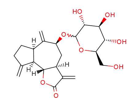 Azuleno[4,5-b]furan-2(3H)-one,5-(b-D-glucopyranosyloxy)decahydro-3,6,9-tris(methylene)-,(3aS,5S,6aR,9aR,9bS)-