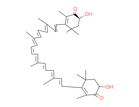 β,β-Carotene-4,4'-dione, 3,3'-dihydroxy-, (3S,3'S)-neoU- (9CI)(122871-99-2)