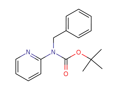 Molecular Structure of 442513-39-5 (benzyl-pyridin-2-yl-carbamic acid <i>tert</i>-butyl ester)