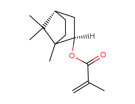 Molecular Structure of 4647-84-1 (2-Propenoic acid, 2-methyl-, 1,7,7-trimethylbicyclo[2.2.1]hept-2-yl ester,
endo-)