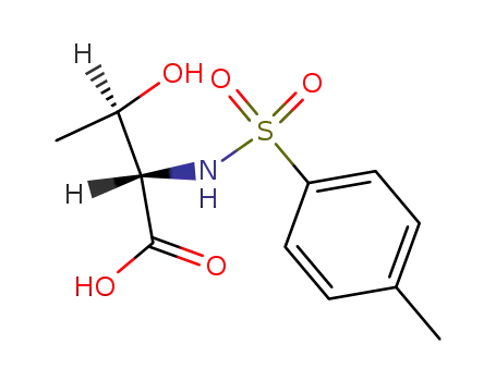Molecular Structure of 34235-88-6 (L-Threonine, N-[(4-methylphenyl)sulfonyl]-)