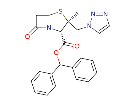 diphenylmethyl (2S,3S,5R)-3-methyl-7-oxo-3-(1H-1,2,3-triazol-1-ylmethyl)-4-thia-1-azabicyclo[3.2.0]heptane-2-carboxylate