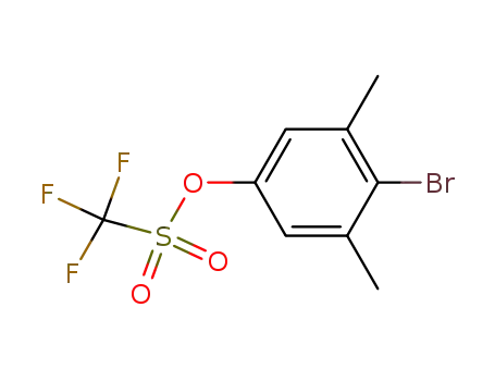 Molecular Structure of 864825-79-6 (4-bromo-3,5-dimethylphenyl trifluoromethanesulfonate)
