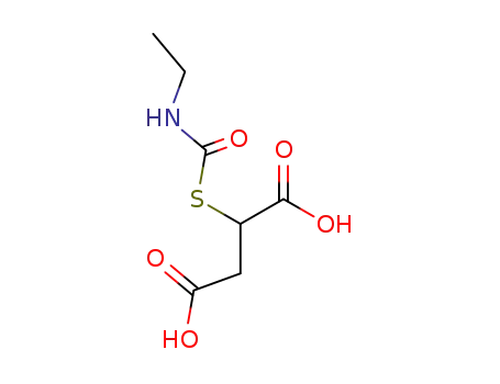 Molecular Structure of 89776-00-1 (ethylcarbamoylsulfanyl-succinic acid)