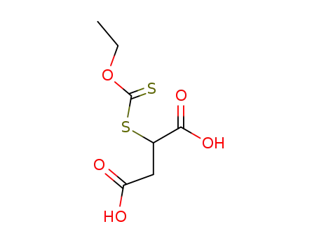 Molecular Structure of 22119-15-9 (ethoxythiocarbonylmercapto-succinic acid)