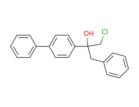 Molecular Structure of 75450-68-9 (2-(4-biphenylyl)-3-chloro-1-phenylpropan-2-ol)