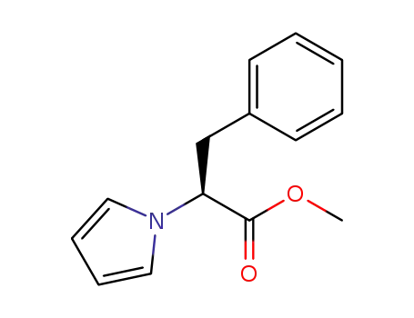 Molecular Structure of 116763-08-7 (methyl (S)-3-phenyl-2-(1H-pyrrol-1-yl)propanoate)