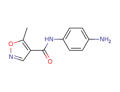 Molecular Structure of 210627-03-5 (N-(4-aminophenyl)-5-methylisoxazole-4-carboxamide)