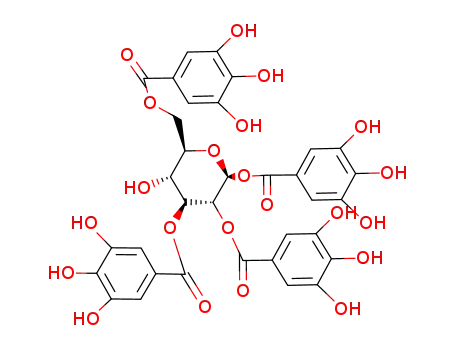 Molecular Structure of 79886-50-3 (1,2,3,6-tetragalloylglucose)