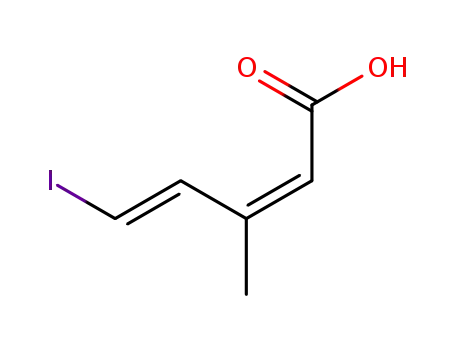 Molecular Structure of 220212-07-7 ((2Z,4E)-5-iodo-3-methylpenta-2,4-dienoic acid)