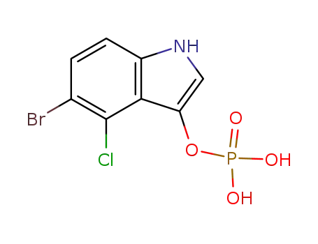 Molecular Structure of 38404-93-2 (5-Bromo-4-chloro-3-indolylphosphate)