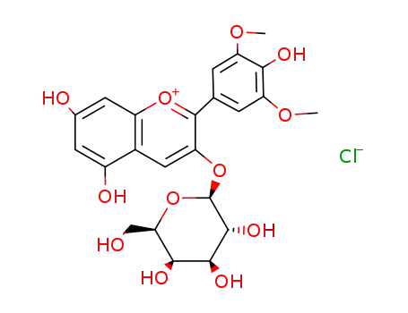 Molecular Structure of 30113-37-2 (MALVIDIN-3-GALACTOSIDE CHLORIDE)