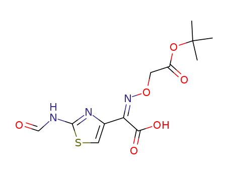 2-(tert-butoxycarbonylmethoxyimino)-2-(2-formamidothiazol-4-yl)acetic acid