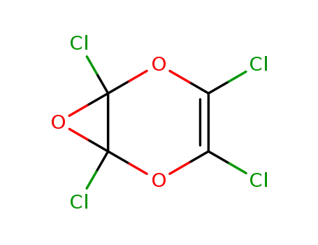 Molecular Structure of 133349-07-2 (2,3-epoxy-2,3,5,6-tetrachloro-2,3-dihydro-1.4-dioxin)
