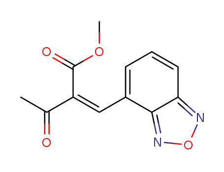 Molecular Structure of 104785-90-2 (2-acetyl-3-benzofurazan-4-yl-acrylic acid methyl ester)