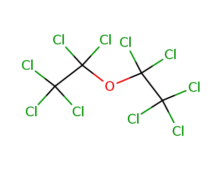 Molecular Structure of 597-38-6 (1,1,1,2,2-pentachloro-2-(pentachloroethoxy)ethane)