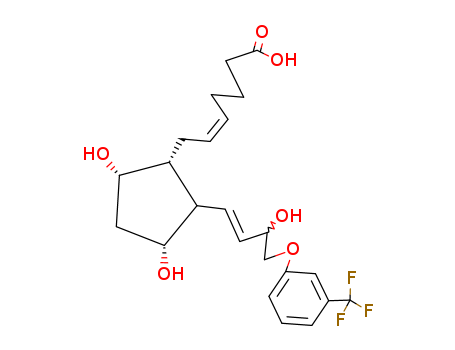 5-Heptenoic acid,7-[(1R,2R,3R,5S)-3,5-dihydroxy-2-[(1E,3S)-3-hydroxy-4-[3-(trifluoromethyl)phenoxy]-1-buten-1-yl]cyclopentyl]-,(5Z)-rel-(40666-16-8)