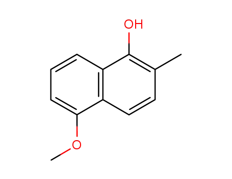Molecular Structure of 79795-25-8 (5-methoxy-2-methylnaphthalen-1-ol)