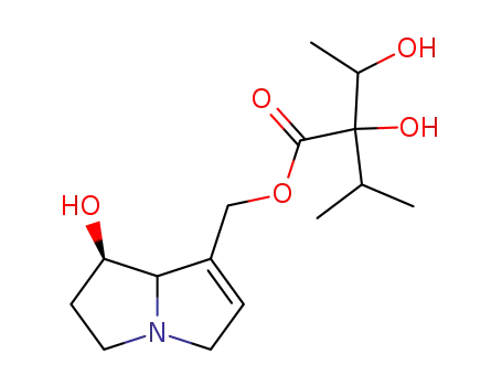Molecular Structure of 6029-84-1 ((7-hydroxy-5,6,7,8-tetrahydro-3H-pyrrolizin-1-yl)methyl 2-hydroxy-2-(1 -hydroxyethyl)-3-methyl-butanoate)