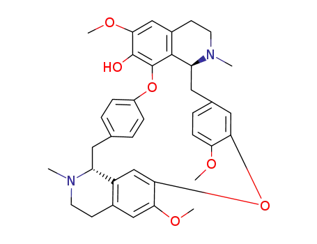 Molecular Structure of 16543-77-4 (13H-4,6:21,24-Dietheno-8,12-metheno-1H-pyrido[3',2':14,15][1,11]dioxacycloeicosino[2,3,4-ij]isoquinolin-19-ol,2,3,13a,14,15,16,25,25a-octahydro-9,18,29-trimethoxy-1,14-dimethyl-,(13aS,25aR)- (9CI))