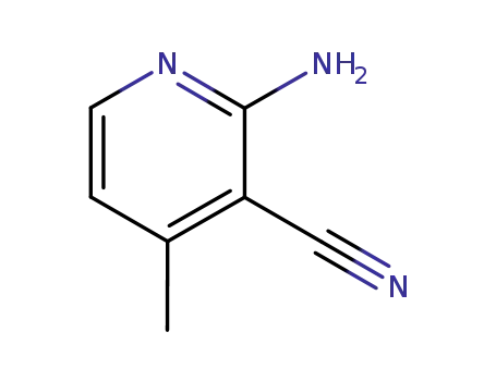 Molecular Structure of 71493-76-0 (2-AMINO-3-CYANO-4-METHYLPYRIDINE)