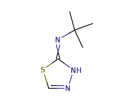 Molecular Structure of 38917-37-2 (N-tert-butyl-1,3,4-thiadiazol-2-amine)