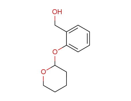 Molecular Structure of 130413-06-8 (benzenemethanol, 2-[(tetrahydro-2H-pyran-2-yl)oxy]-)