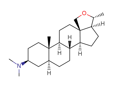 Molecular Structure of 3481-84-3 ((20R)-18,20-epoxy-N,N-dimethyl-5alpha-pregnan-3beta-amine)