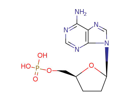 Molecular Structure of 26315-32-2 (2',3'-Dideoxyadenosine 5'-phosphate)