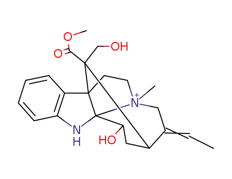 methyl (1S,9R,10S,12S,13E,18R)-13-ethylidene-10-hydroxy-18-(hydroxymethyl)-15-methyl-8-aza-15-azoniapentacyclo[10.5.1.01,9.02,7.09,15]octadeca-2,4,6-triene-18-carboxylate